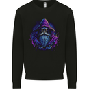 A Fantasy Wizard Owl Mens Sweatshirt Jumper Black