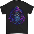 A Fantasy Wizard Owl Mens T-Shirt 100% Cotton BLACK