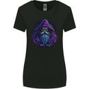 A Fantasy Wizard Owl Womens Wider Cut T-Shirt Black