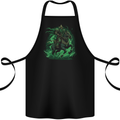A Fantasy Wizard on Horseback Warlock Magician Cotton Apron 100% Organic Black