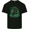 A Fantasy Wizard on Horseback Warlock Magician Mens Cotton T-Shirt Tee Top Black