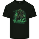 A Fantasy Wizard on Horseback Warlock Magician Mens Cotton T-Shirt Tee Top Black