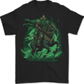 A Fantasy Wizard on Horseback Warlock Magician Mens T-Shirt 100% Cotton BLACK