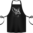 A Fennec Fox Cotton Apron 100% Organic Black