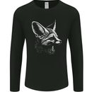 A Fennec Fox Mens Long Sleeve T-Shirt Black