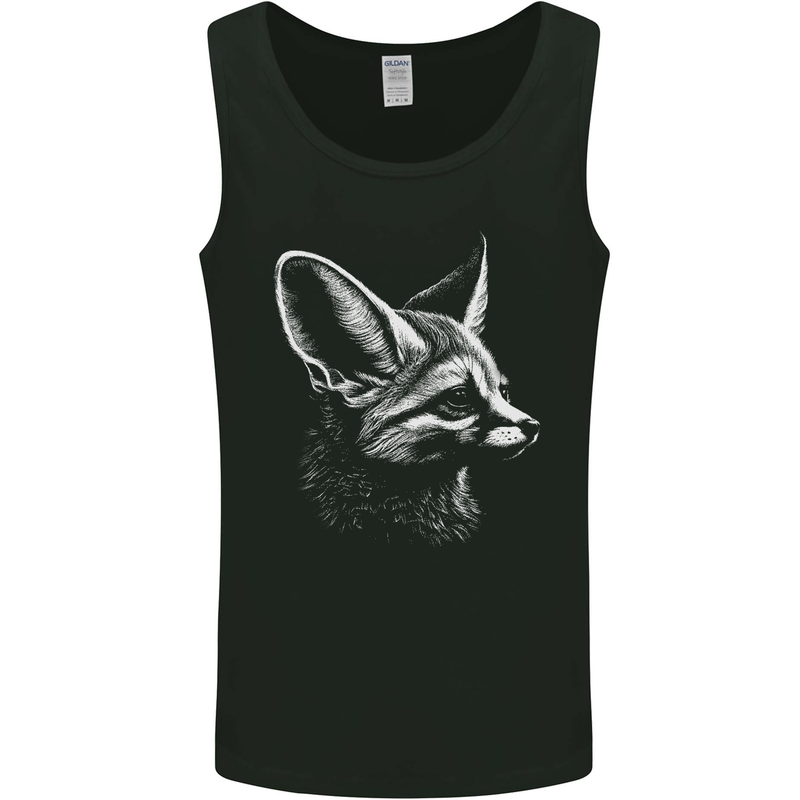 A Fennec Fox Mens Vest Tank Top Black