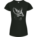 A Fennec Fox Womens Petite Cut T-Shirt Black