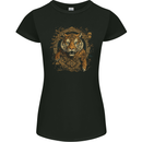 A Ferocious Tiger With a Japanese Background Womens Petite Cut T-Shirt Black