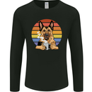 A Fierce German Shepherd Alsatian Coffee Mens Long Sleeve T-Shirt Black