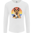 A Fierce German Shepherd Alsatian Coffee Mens Long Sleeve T-Shirt White