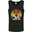 A Fierce German Shepherd Alsatian Coffee Mens Vest Tank Top Black