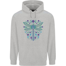 A Floral Dragonfly Childrens Kids Hoodie Sports Grey