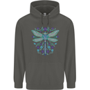 A Floral Dragonfly Childrens Kids Hoodie Storm Grey