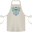 A Floral Dragonfly Cotton Apron 100% Organic Natural