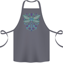 A Floral Dragonfly Cotton Apron 100% Organic Steel