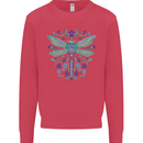 A Floral Dragonfly Kids Sweatshirt Jumper Heliconia