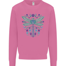 A Floral Dragonfly Mens Sweatshirt Jumper Azalea