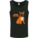 A French Bulldog Illustration Mens Vest Tank Top Black