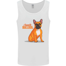 A French Bulldog Illustration Mens Vest Tank Top White