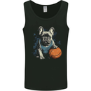 A French Bulldog With a Basketball Dog Mens Vest Tank Top Black