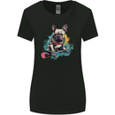 A French Bulldog on a Skateboard Womens Wider Cut T-Shirt Black