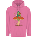 A Frog & Book Mushrooms Foraging Mycology Fungi Mens 80% Cotton Hoodie Azelea