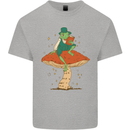 A Frog & Book Mushrooms Foraging Mycology Fungi Mens Cotton T-Shirt Tee Top Sports Grey