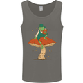 A Frog & Book Mushrooms Foraging Mycology Fungi Mens Vest Tank Top Charcoal