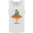 A Frog & Book Mushrooms Foraging Mycology Fungi Mens Vest Tank Top White