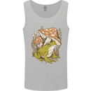 A Frog and Mushrooms Foraging Mycology Fungi Mens Vest Tank Top Sports Grey