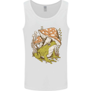 A Frog and Mushrooms Foraging Mycology Fungi Mens Vest Tank Top White