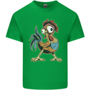 A Funky Rooster Farm Animals Chicken Mens Cotton T-Shirt Tee Top Irish Green