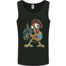 A Funky Rooster Farm Animals Chicken Mens Vest Tank Top Black