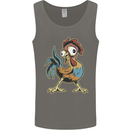 A Funky Rooster Farm Animals Chicken Mens Vest Tank Top Charcoal