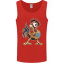 A Funky Rooster Farm Animals Chicken Mens Vest Tank Top Red