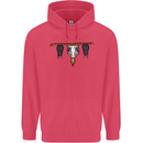 A Funny Chicken With Bats Childrens Kids Hoodie Heliconia