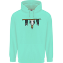 A Funny Chicken With Bats Childrens Kids Hoodie Peppermint