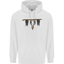 A Funny Chicken With Bats Childrens Kids Hoodie White