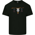 A Funny Chicken With Bats Kids T-Shirt Childrens Black