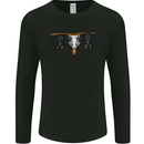 A Funny Chicken With Bats Mens Long Sleeve T-Shirt Black