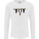 A Funny Chicken With Bats Mens Long Sleeve T-Shirt White