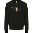 A Funny Chicken With Bats Mens Sweatshirt Jumper Black