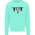 A Funny Chicken With Bats Mens Sweatshirt Jumper Peppermint