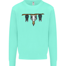 A Funny Chicken With Bats Mens Sweatshirt Jumper Peppermint