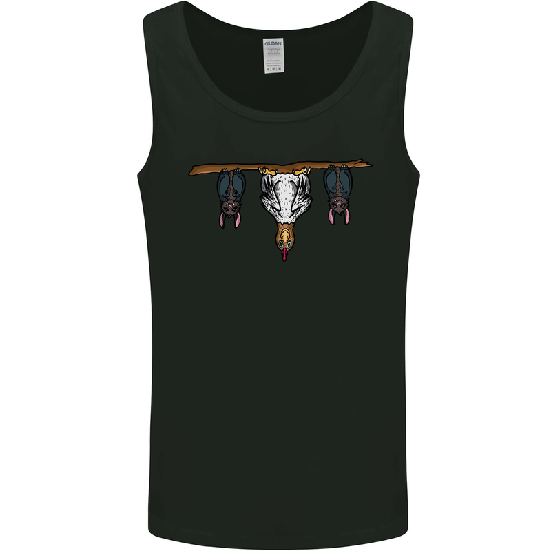 A Funny Chicken With Bats Mens Vest Tank Top Black