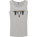 A Funny Chicken With Bats Mens Vest Tank Top Sports Grey