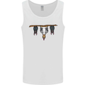 A Funny Chicken With Bats Mens Vest Tank Top White