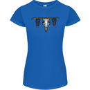 A Funny Chicken With Bats Womens Petite Cut T-Shirt Royal Blue