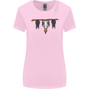A Funny Chicken With Bats Womens Wider Cut T-Shirt Light Pink