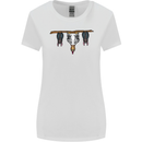 A Funny Chicken With Bats Womens Wider Cut T-Shirt White